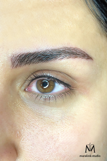 Microblading & permanent eyeliner — permanent makeup by Maral at Maralink Studio, Richmond Hill
